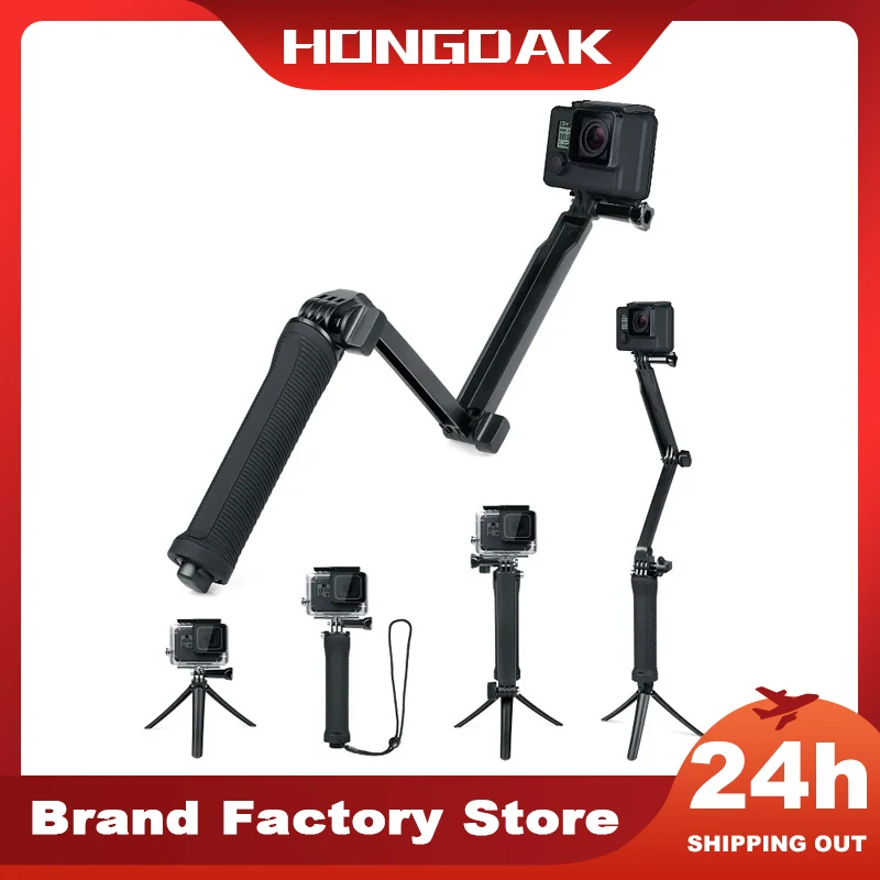 GoPro - 【値下げ】GoPro HERO9 &amp; 3-Way Monopod/Stand For Phone GoPro 9 8 Hero 7 6 5 4 3-Way Arm Tripod Selfie