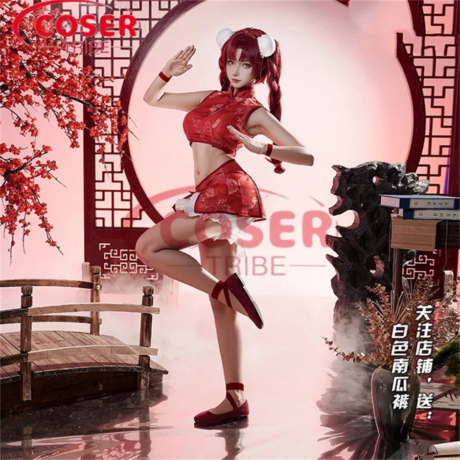 

COSER TRIBE Anime Game Puella Magi Madoka Magica Sakura Kyouko Antiquities Halloween Carnival Role CosPlay Costume Complete Set