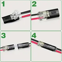 20/30/50/100 Pieces of Locking Plug-In Dual-Wire Led Connectors, 2-Pin 2-Way Universal Compact Cable Connectors - Image 5