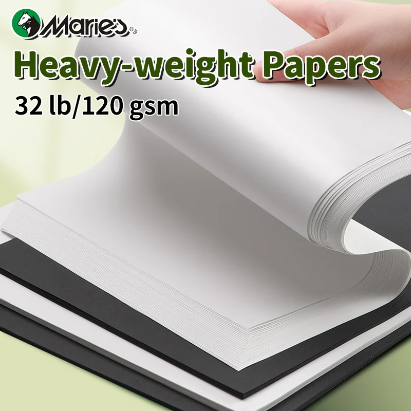 Marie's Acrylic Marker Papers, 50 Sheets 16K/A4/8K  32 lb/120 gsm,Sketchbook for Alcohol Markers and Ink Mediums for Adults 3