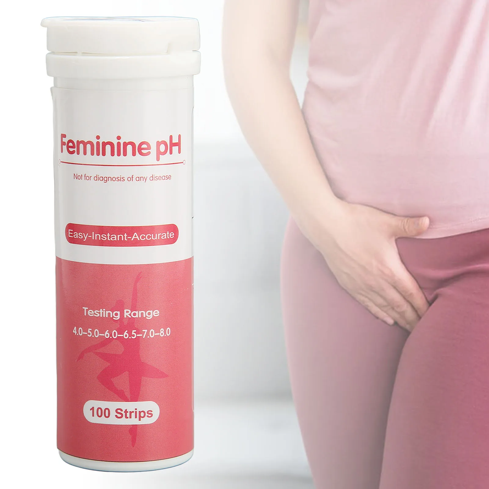 100pcs Vaginal Infection Test Strips Accurate Acidity Alkalinity Balance Vaginal Health  Test Strips for Lady for Daily Care