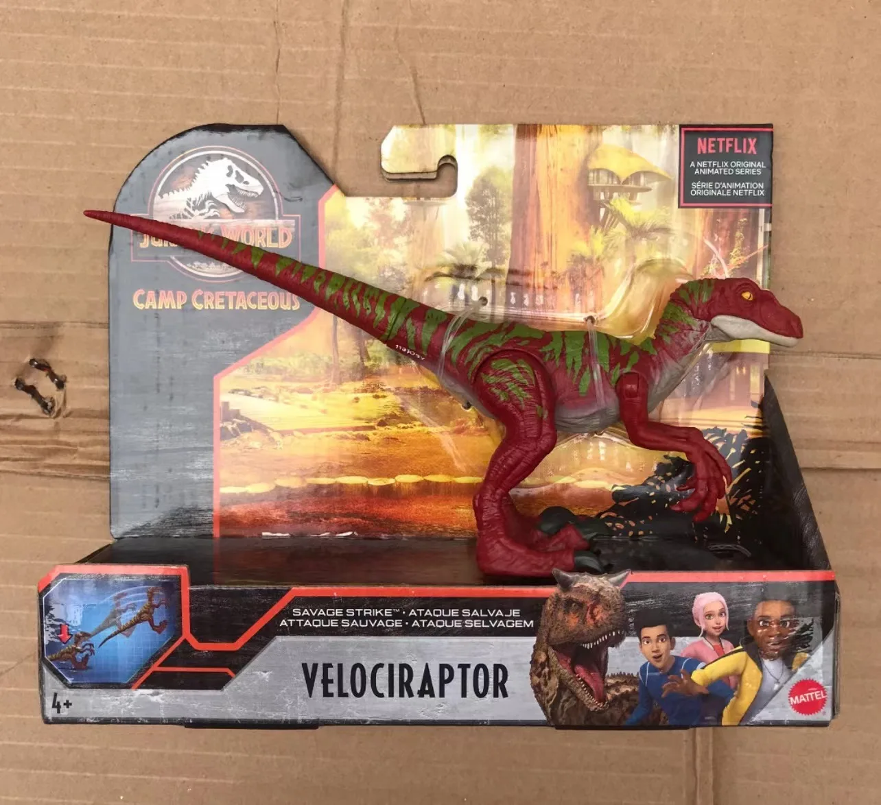 thumbnail image 1 of Figuras de juguete de Jurassic World Destroy 'N Devour Indominus Rex Velociraptor Massive Biters Sarcosuchus Camp Cretaceous Boy Toys Regalo, 1 of 5