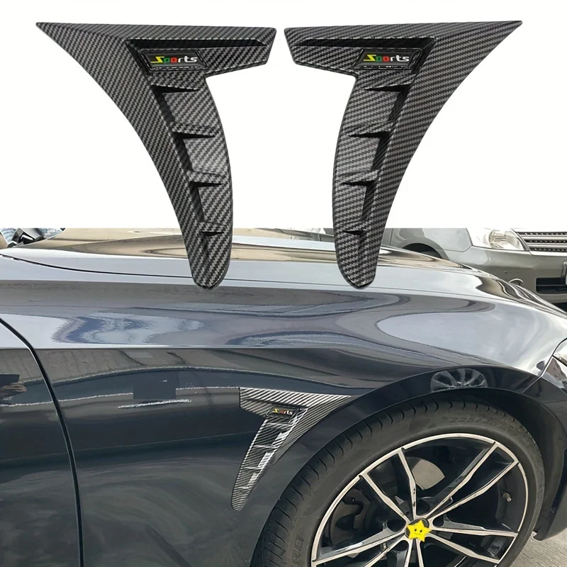 Carbon Fiber Fake Air Vents For Cars Camry Exterior Mods 2PC