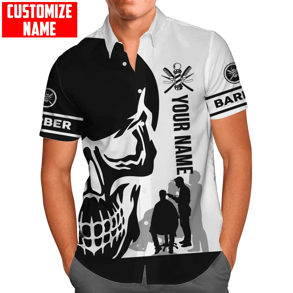 Hawaiian strand sommer kurzarm hemd Personalisierte Name Mechaniker 3D Gedruckt Herren Hemd Casual Harajuku T-shirts DXCS04 – Detail 6