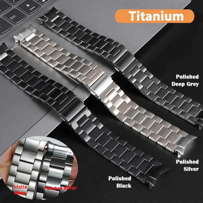 Elegant Titanium Stainless Steel Strap - No Gaps Design Wristband