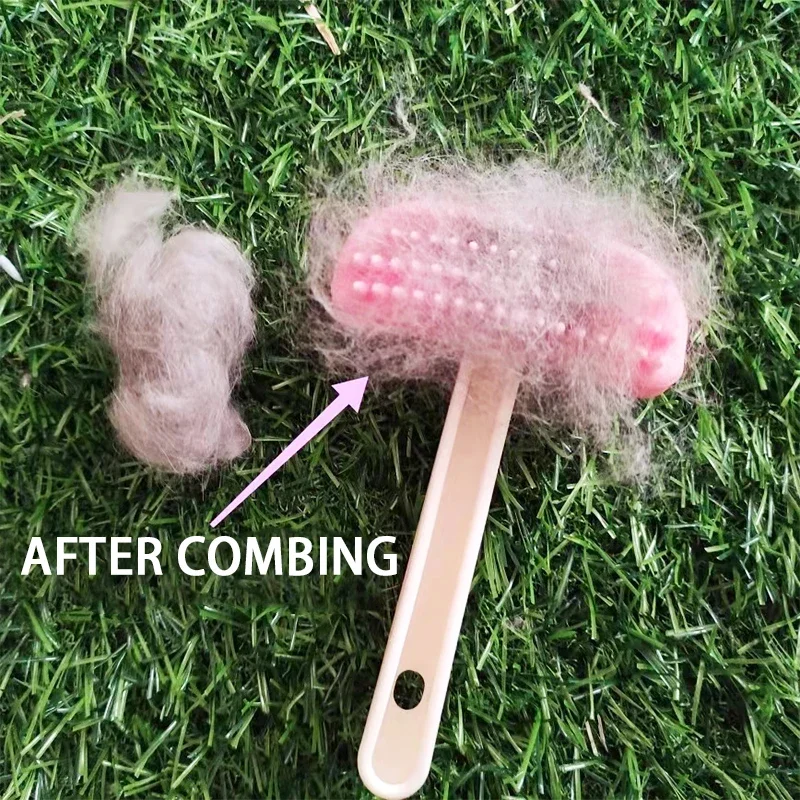 Pet Hair Brush Dog Grooming Comb Silicone Small Pet Rabbit Comb Grooming Trimmer for Guinea Pig Chinchilla