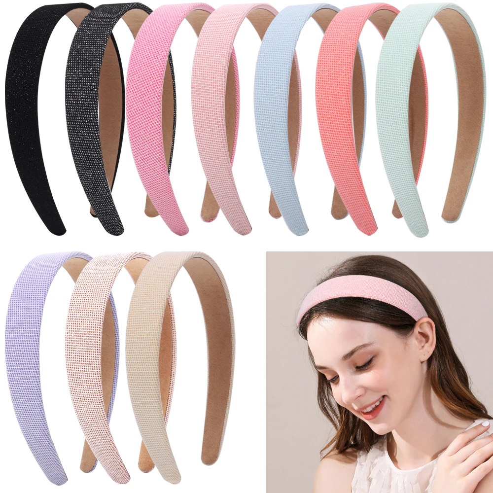 

2023 Hot selling Fashion Big girl cute four new hair accessories headband colorful pattern center fashion hair hoop