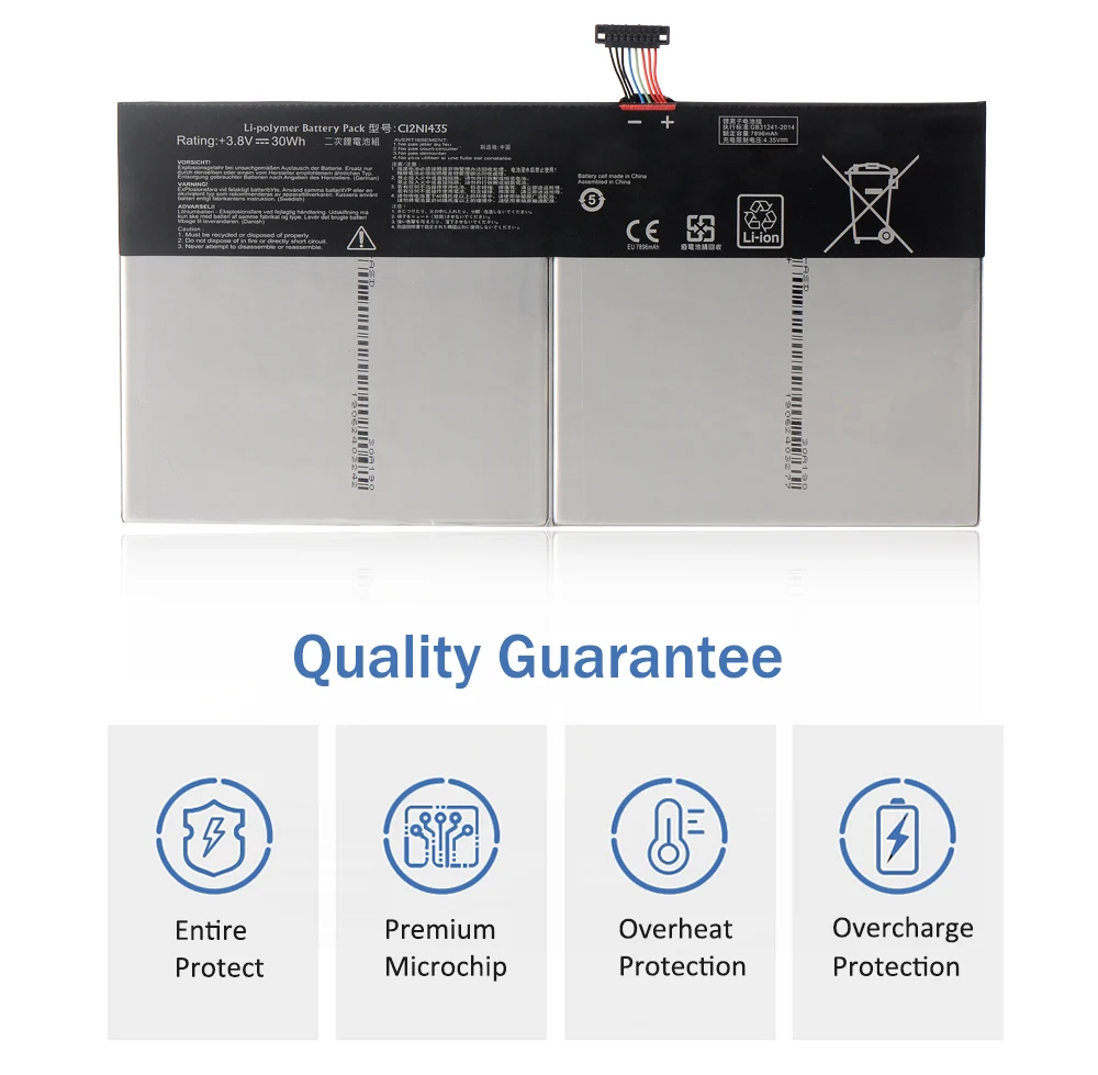 Bateria do Portátil de Etesbay C12n1435 30wh para Asus T100ha T100ha-fu006t 10.1-polegada em Bateria 3.8v da Tabuleta da Série do Écran Sensível ao Toque - Imagem 4