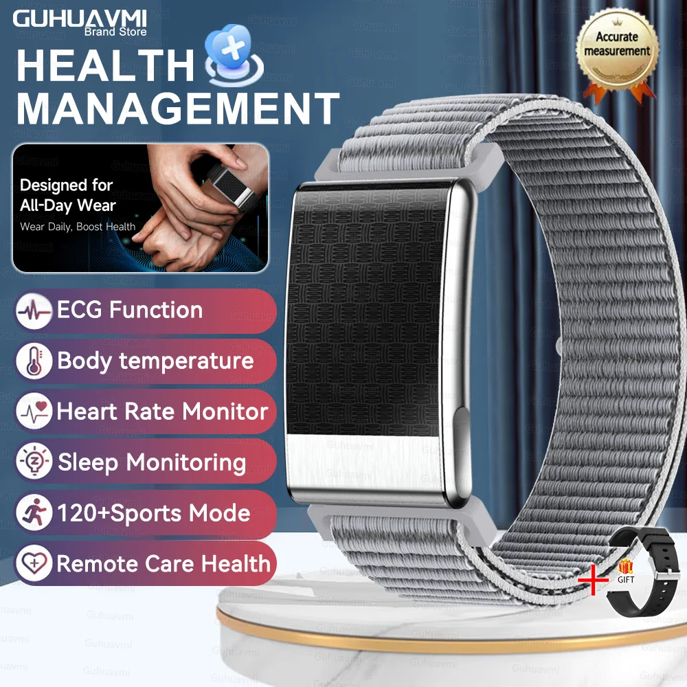 Health Check Smart Bracelet No Screen One Click ECG Uric thumbnail 8