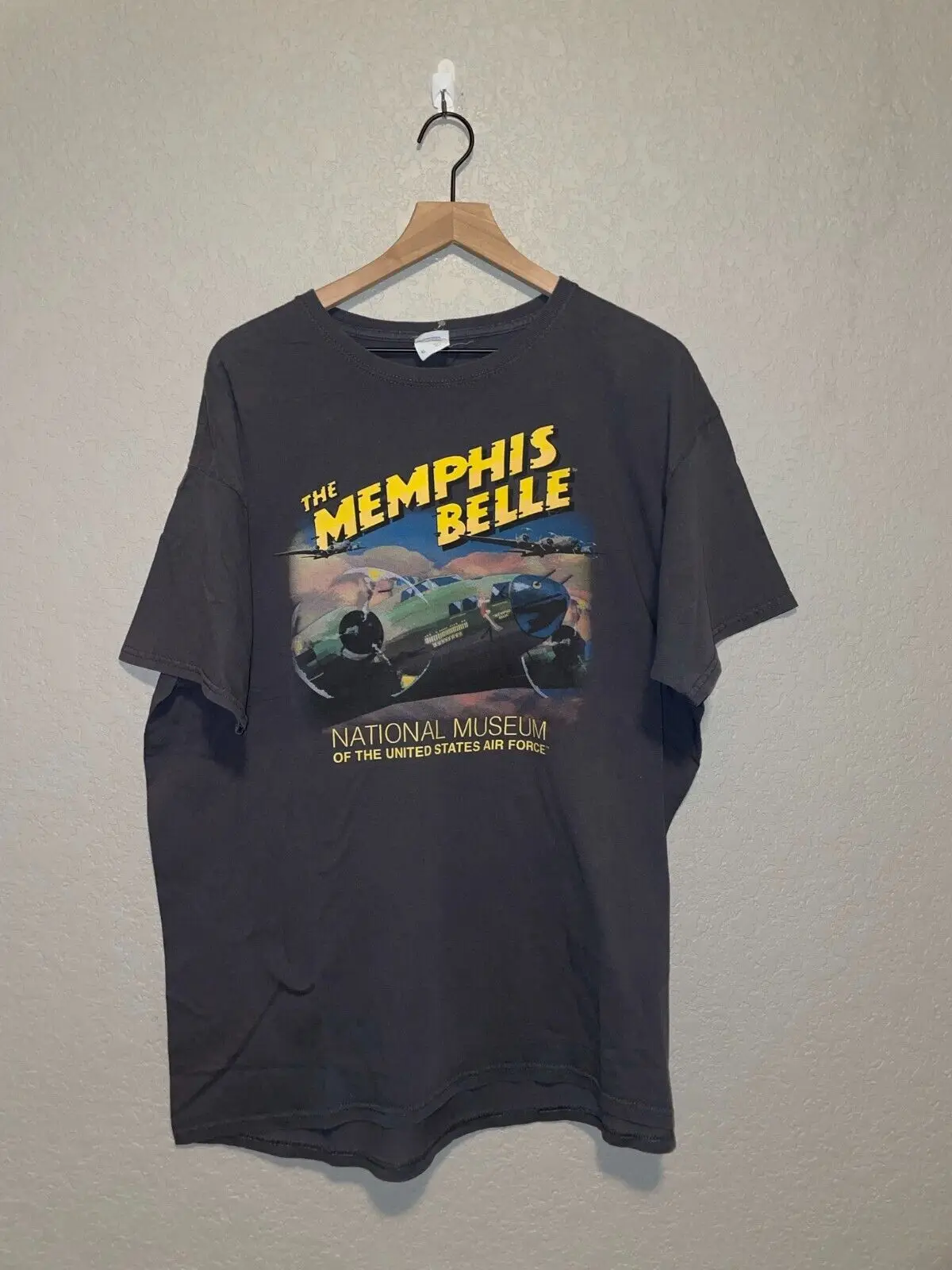 Y2K The Memphis Belle National Museum Air Force Shirt 2000S Xl Maniche Lunghe