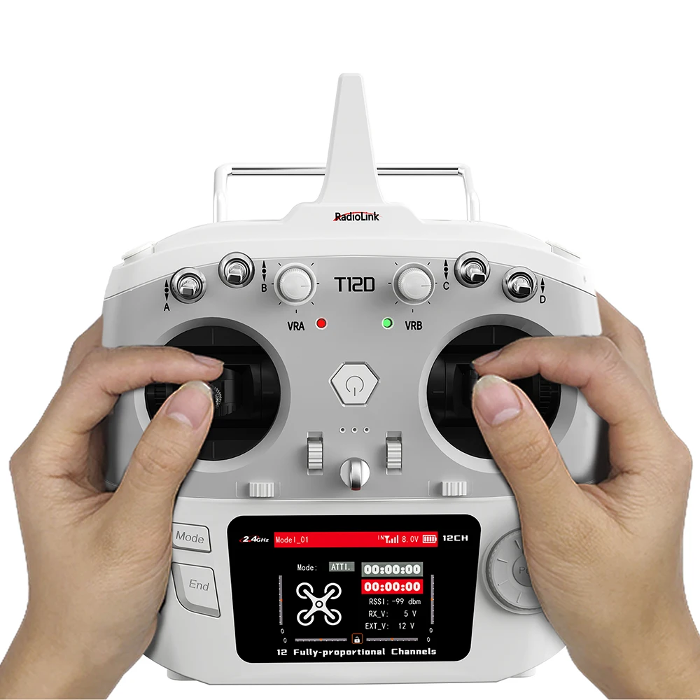 RadioLink-T12D rc送信機,12チャンネル,2.4ghz,r12f受信機,fpvドローン