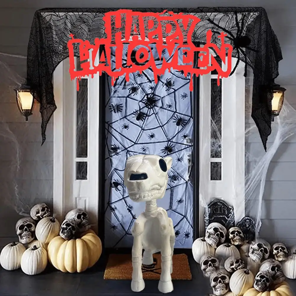 

Horese Skeleton Halloween Decoration Skeleton Cow Horese Statue Tricky Scary Decoration Party Creepy Props Halloween Decora O5B6