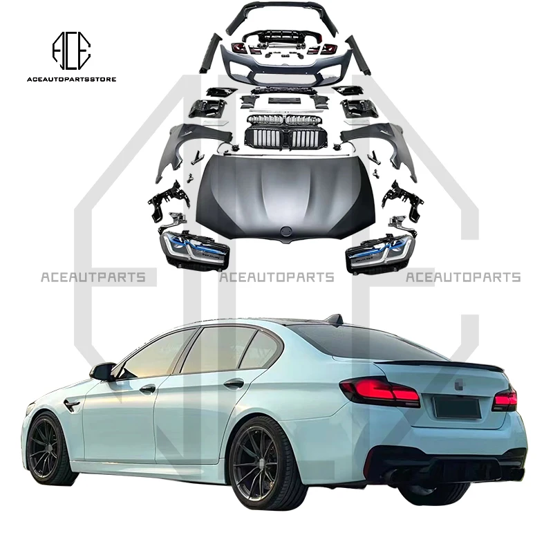 

Car Accessories Include Front Rear Bumper Assembly Lights For BMW 5 Series 2012-2017 F10 Upgrade G30 M5 Style Bodykit