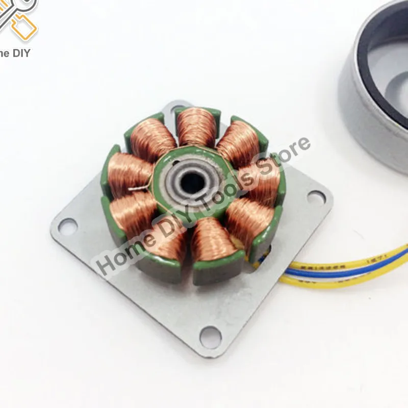 Small Generator Three-phase AC Brushless Generator Micro Wind Turbine Motor Hand Cranked LED Lamp 3-24V DIY solar wind generator hand cranked generator