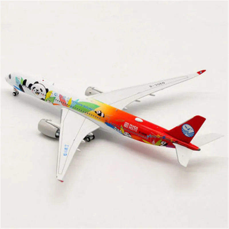 1:400 Scale Sichuan Airlines A350-900 B-306N Diecast Alloy Aircraft Model Airplane Collection Decoration  Display Toys For Child 1 72 scale model chinese zbd 05 amphibious assault gun armored vehicle diecast toy collection display decoration for child adult