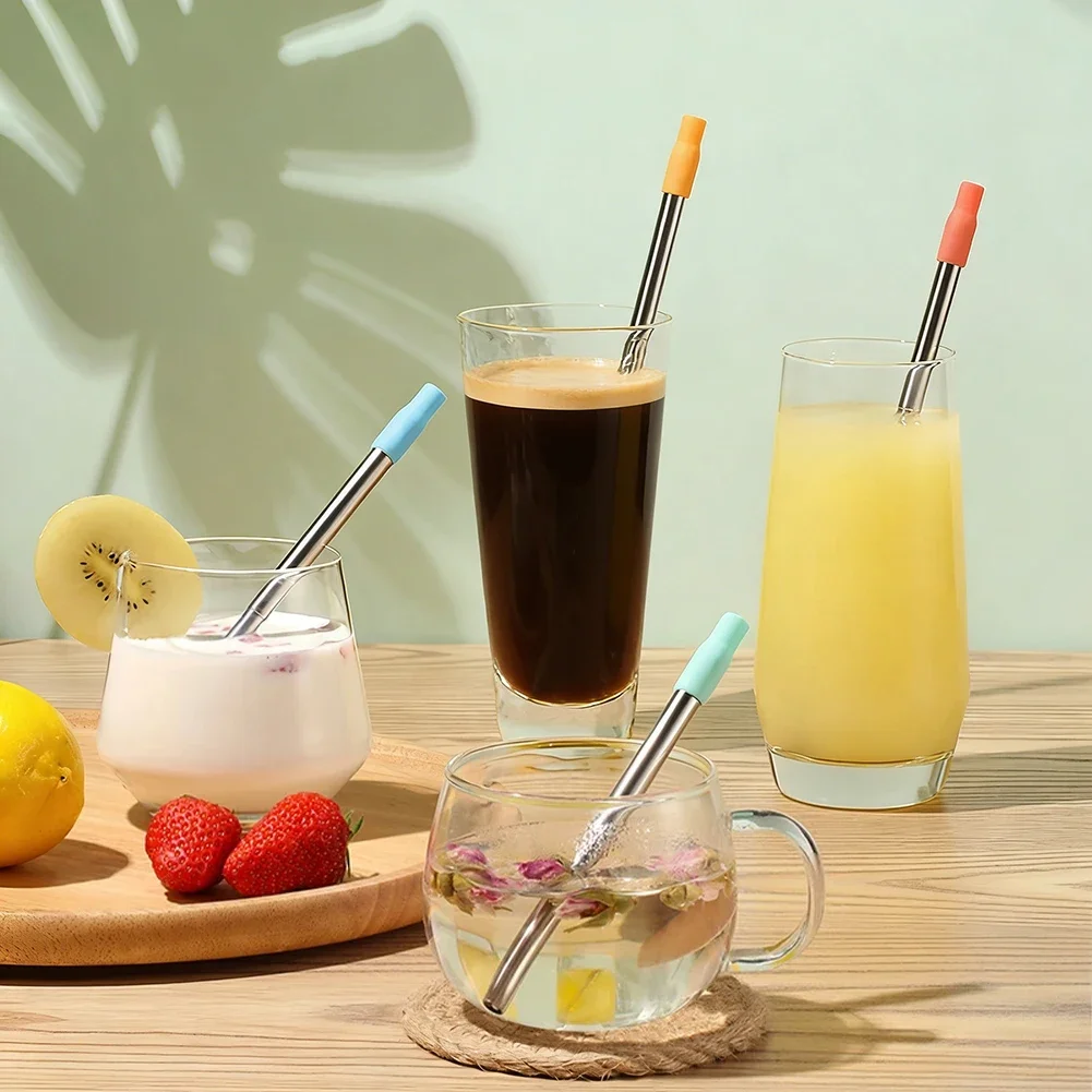 Premium Durable Stainless Steel Reusable Drinking Straws
