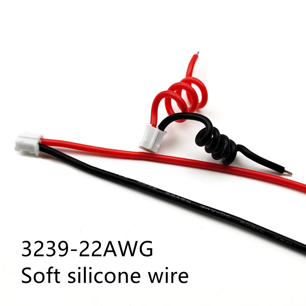 JST-PH 2.0 2P Micro Electrical Male Connector Plug with 22awg 10cm Silicone Wire power plug connector