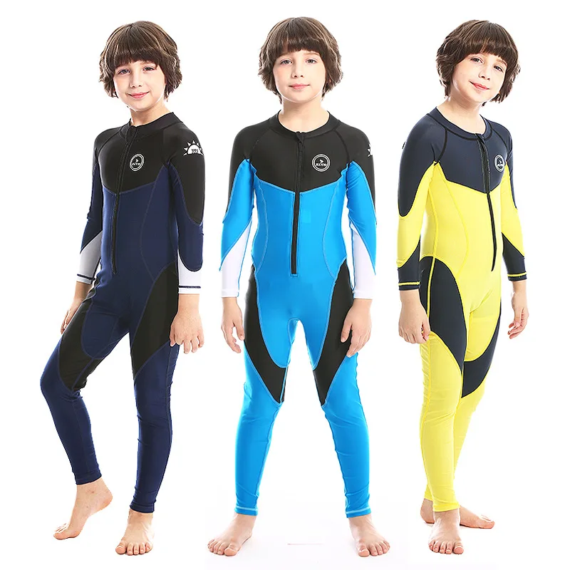 Lycra Diving Skin Boys Girls Youth Thin Wetsuit Rash Guard Full Body UV Protection for Diving Snorkeling Surfing Spearfishing