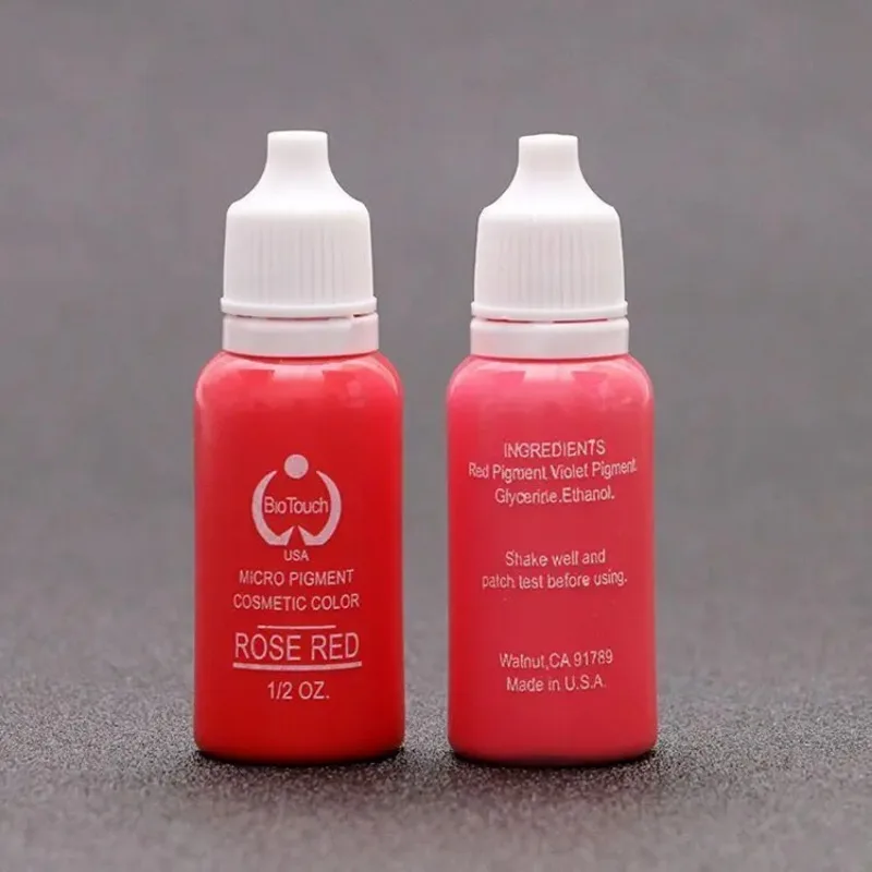 Tattoo Ink Set 15ml Permanent Makeup Pigment for Beginner Practice for Tattoo Eyebrow Lips Eye Line Microblading