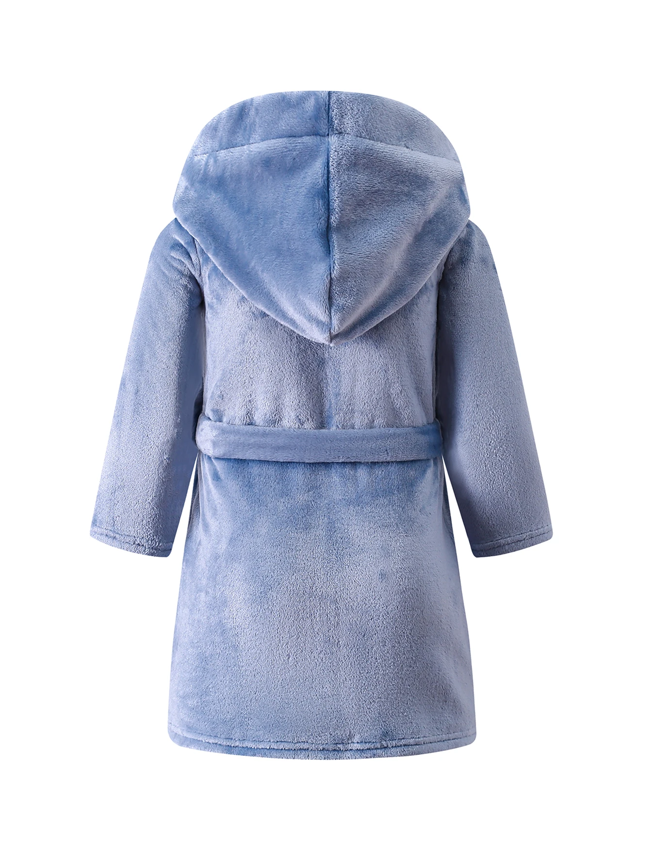 Children's Hooded Nightgowns Warm And Lightweight Flannel Pajamas Cozy Hoodies With Cute Starry Sky Pattern Thickened