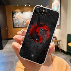 Koi Carp Design Soft TPU Clear Phone Case for iPhone 12 Pro Max (B9)