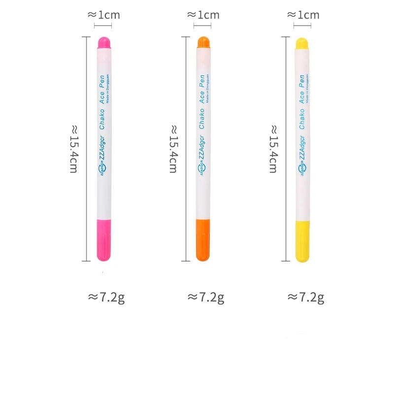 Marker Pen Cross Stitch Water Erasable 3pcs Disappearing Erasable Ink Fabric Pen Tailor'S Quilting Sewing Tools Dressmaking
