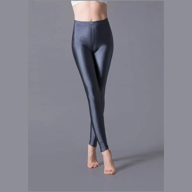High Elastic Shiny Skinny Leggings – Plus Size Sexy & Skin-Friendly Yoga Pants