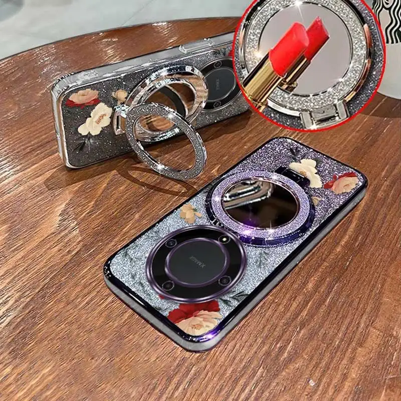 Floral Bud Phone Case Set with Lanyard and Stand - 3 Piece Collection
