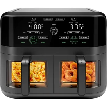 6 Quart Dual Basket Air Fryer Oven 1