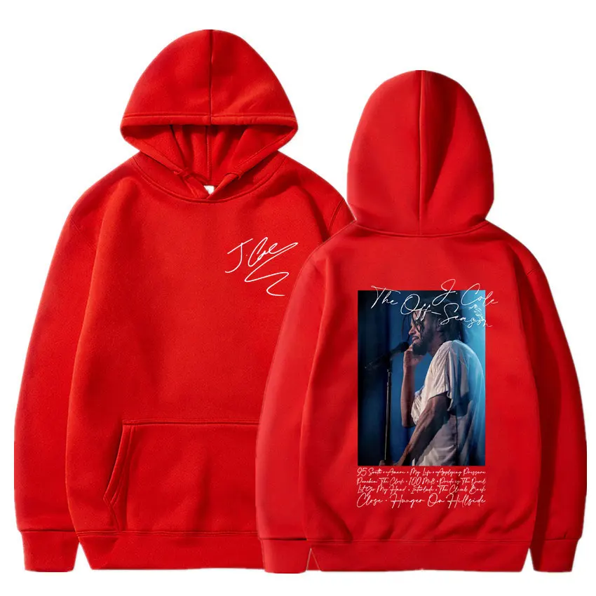 2023 Hot Sell Rapper J Cole Music Album Print Sweatshirt Men\'s Women Fleece Cotton Hoodie Hip Hop Street Style Oversized Hoodies