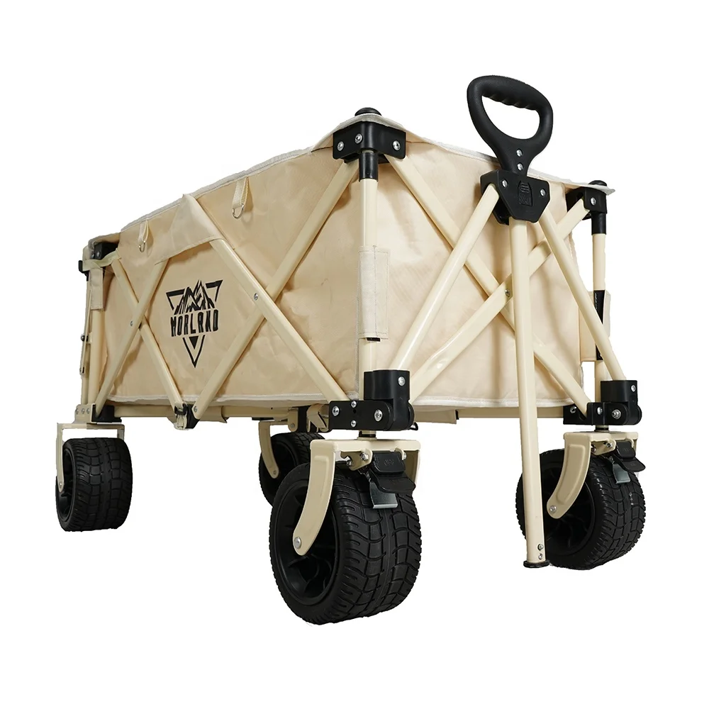 Outdoor Camping Beach Fishing Folding Trolley Cart, Garden Cart, Hand Cart Trolley