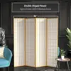 ORIENTAL Furniture 6 ft. Tall Window Pane Shoji Screen - Natural - 4 Panels 5