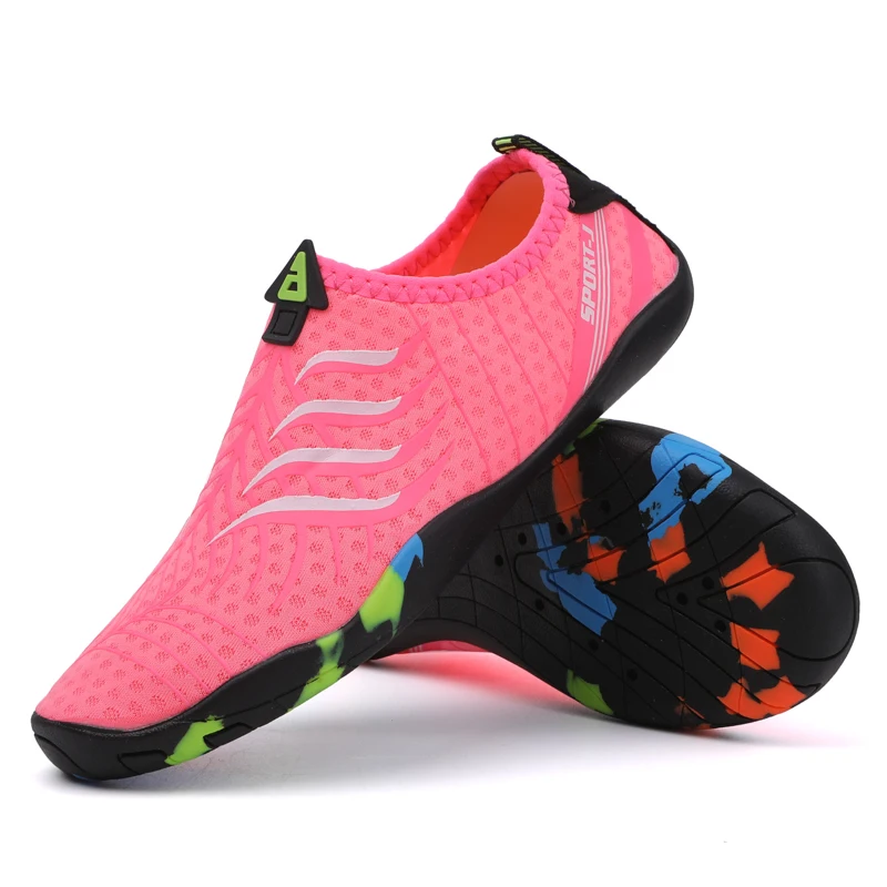 Unisex Barefoot Swimming Shoes Women Beach Sports Boots Quick Drying Water Zapatos De Hombre Elastic Mesh Gym Training Slippers