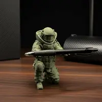 Bomb Disposal Unit Pen Holder Unique 3D Printed Desk Organizer Military Style Stationery Stand for Office Decor 5