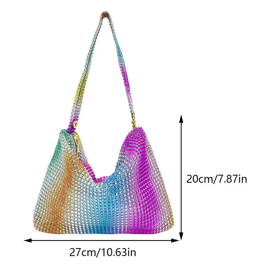 Vrouwen Clutch Bag Sparkly Avond Handtas, Glitter Envelop Clutch Bag Met Ketting Schoudertas Pailletten Avond Envelop Tas Bruiloft Bruids Prom Party Handtas Clutch Purse 9300000157376598