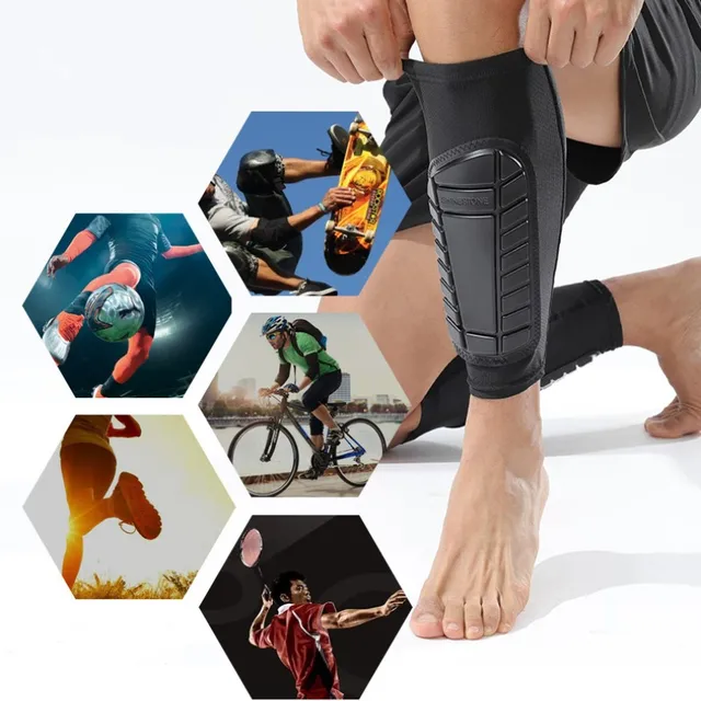 WOUMON Parastinchi Per Bambini Calcio - Protezione Leggera Per Stinchi Con Guscio PP E Imbottitura EVA - Foto 3