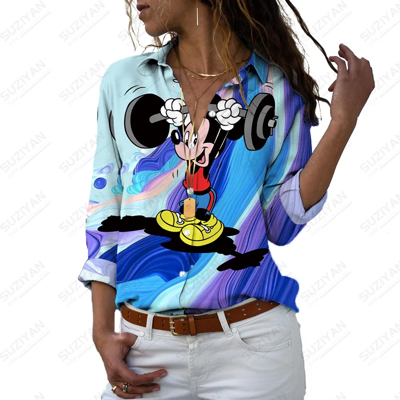 

Модная рубашка с длинным рукавом с отворотом, элегантная женская рубашка, модная Свободная рубашка, женские топы