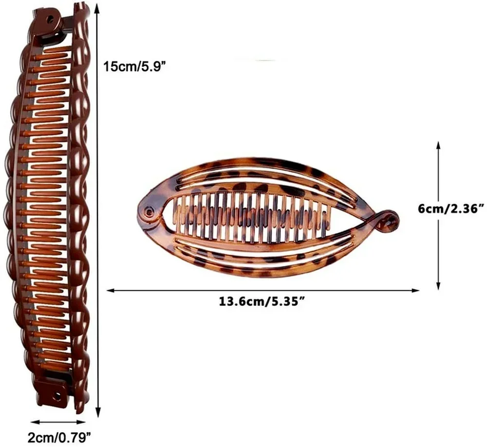 Hair Clips Hair Accessories Hair Clips Vintage Combs Tool for Thick Curly Hair Accessories Fishtail Clip Banana Clip Set for Women Girls