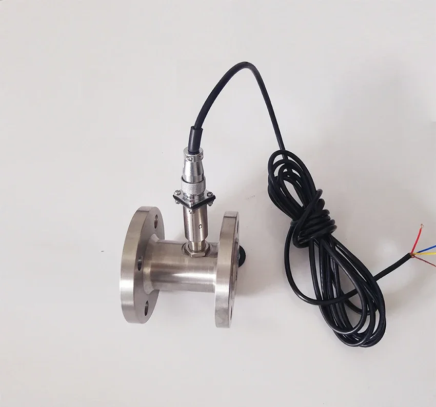 Flange Connection 304 SS Turbine Flow Sensor Water Fuel Oil Diesel Flowmeter Pu