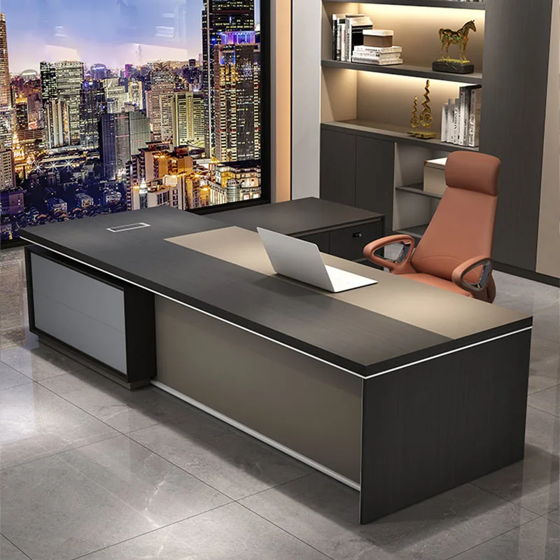 Modern Luxury Office Desks Drawers Vanity Setup Gaming Corner Reception Executive Work Converter Mesa Escritorio Desk Supplies luxury modern desk table corner drawer reception supplies vanity office desk height study escritorio gaming italian furniture