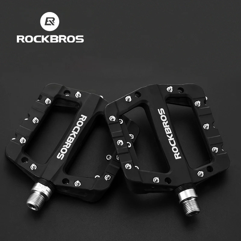 

ROCKBROS MTB Nylon Pedal Ultralight Seal Bearings Cycling Pedals Road Bike Flat Pedal Riding Equipment Bicycle Parts Accessories