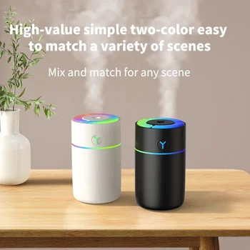 Colorful Air Humidifier Portable Usb Rechargeable Wireless Home Car Air Atomizer Aroma Cooling Humidificador Timing Diffuser 3