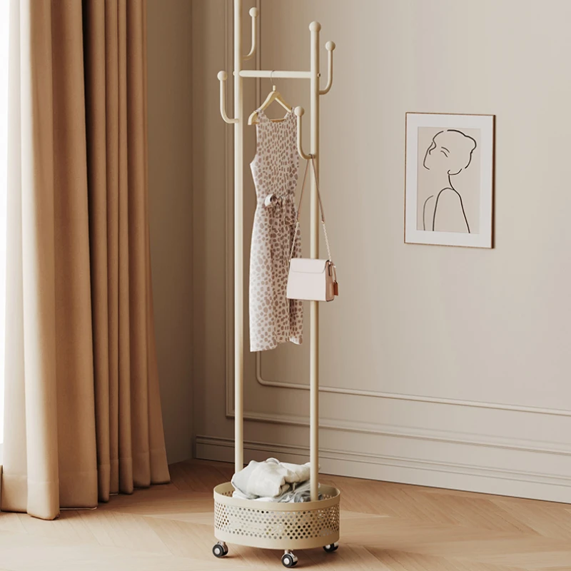 

Напольная вешалка для одежды в спальню, Многофункциональная вешалка для сумок, толстый крючок, подставка для пальто, переносной шкив для хранения одежды