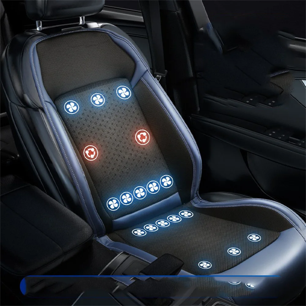 12V Massage Seat Air Conditioning Cushion Summer Cool Ventilation Cushion  Car Cushion Cooling Seat Air Fan 2 Speeds Low/high - AliExpress