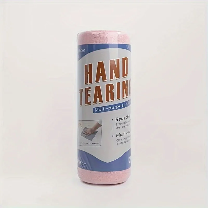 1 Roll Of Household Kitchen Dishwashing Towel Roll, Car Washing Towel Roll, Cloth, Absorbent And Dust-free Cleaning Cloth