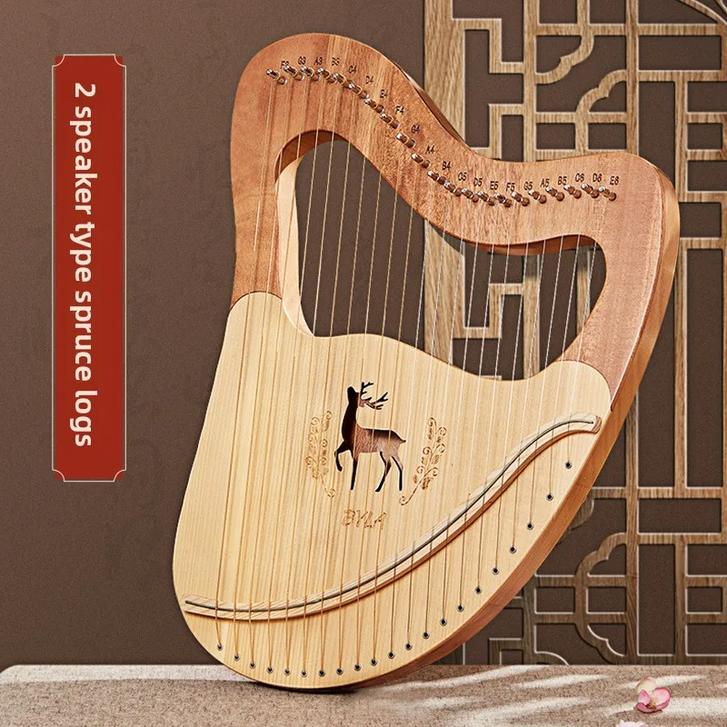 21 27 32Strings Lyre Harp Mahogany Wood Harp Piano Stringed Musical ...