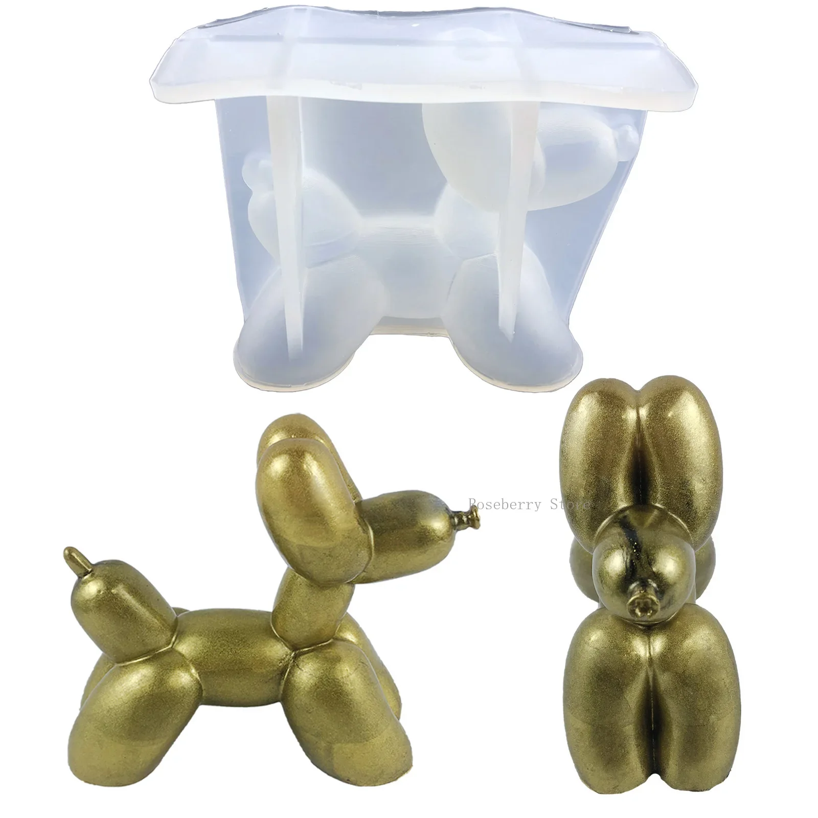 

Crystal Dog Epoxy Resin Mold Diy Combination Desktop Decorative Silicone Mold Dog Decorative Silicone Molds Puppy Silicone Mold