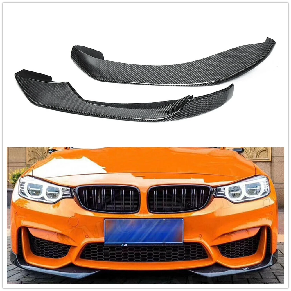 

Front Bumper Side Splitter Lip Lower Air Intake Vent Corner Cover For BMW F80 M3 F82 F83 M4 Sedan Coupe Convertible 2014-2019