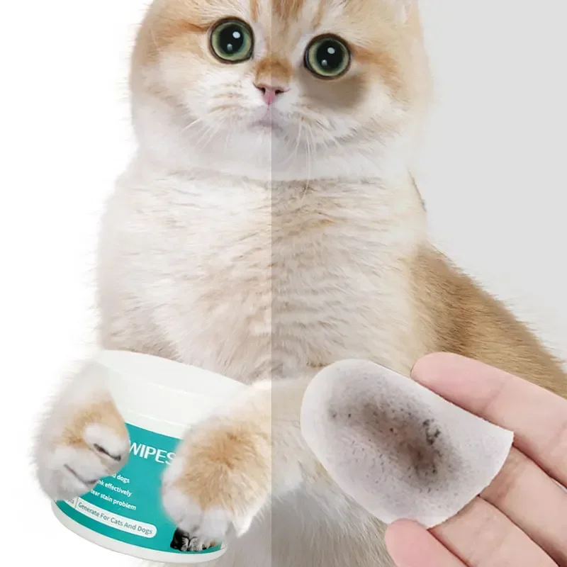 Care 100 Pieces of Wipes Tartar Eliminator Pet Grooming Wet Wipes Pet Eye Cleaner Tissue Cats Eyes. Removal Healths Hygiene Home