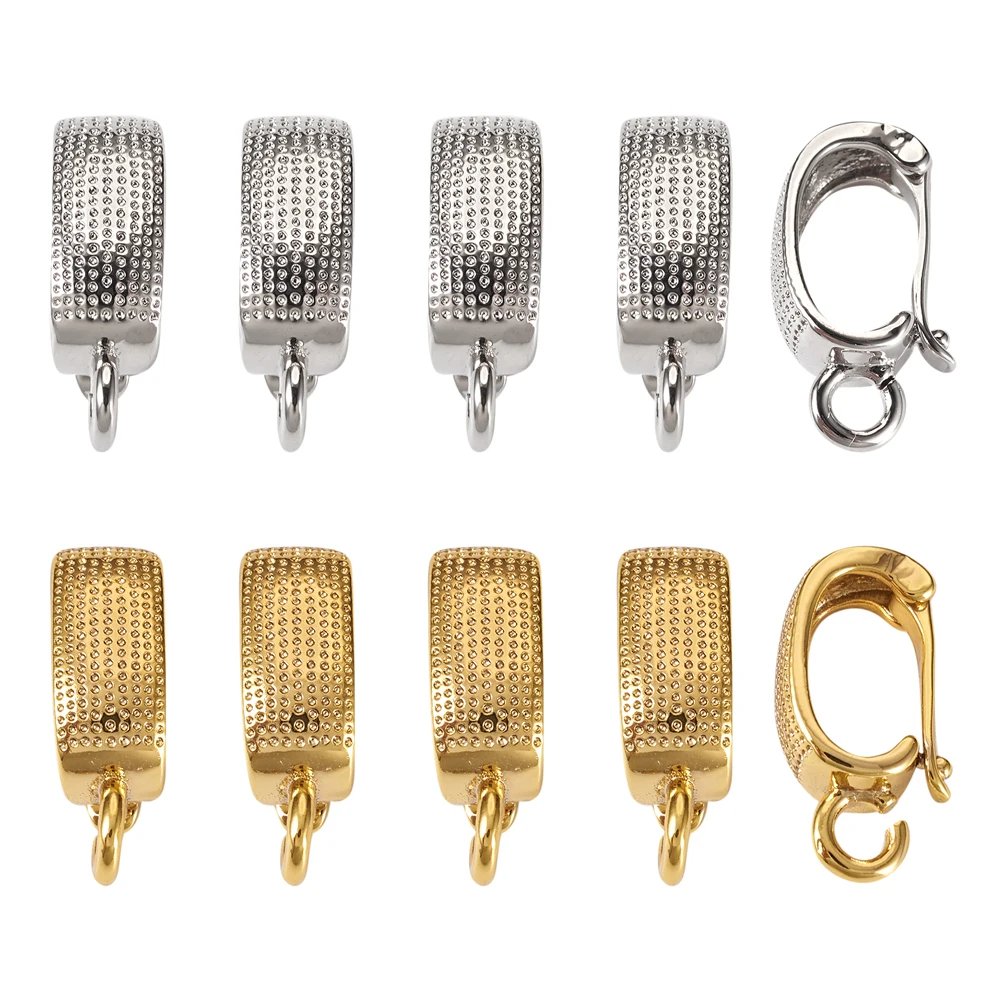 10pcsBrassEnhancerShortenerBailsHingedPendantBailsMixColorFor